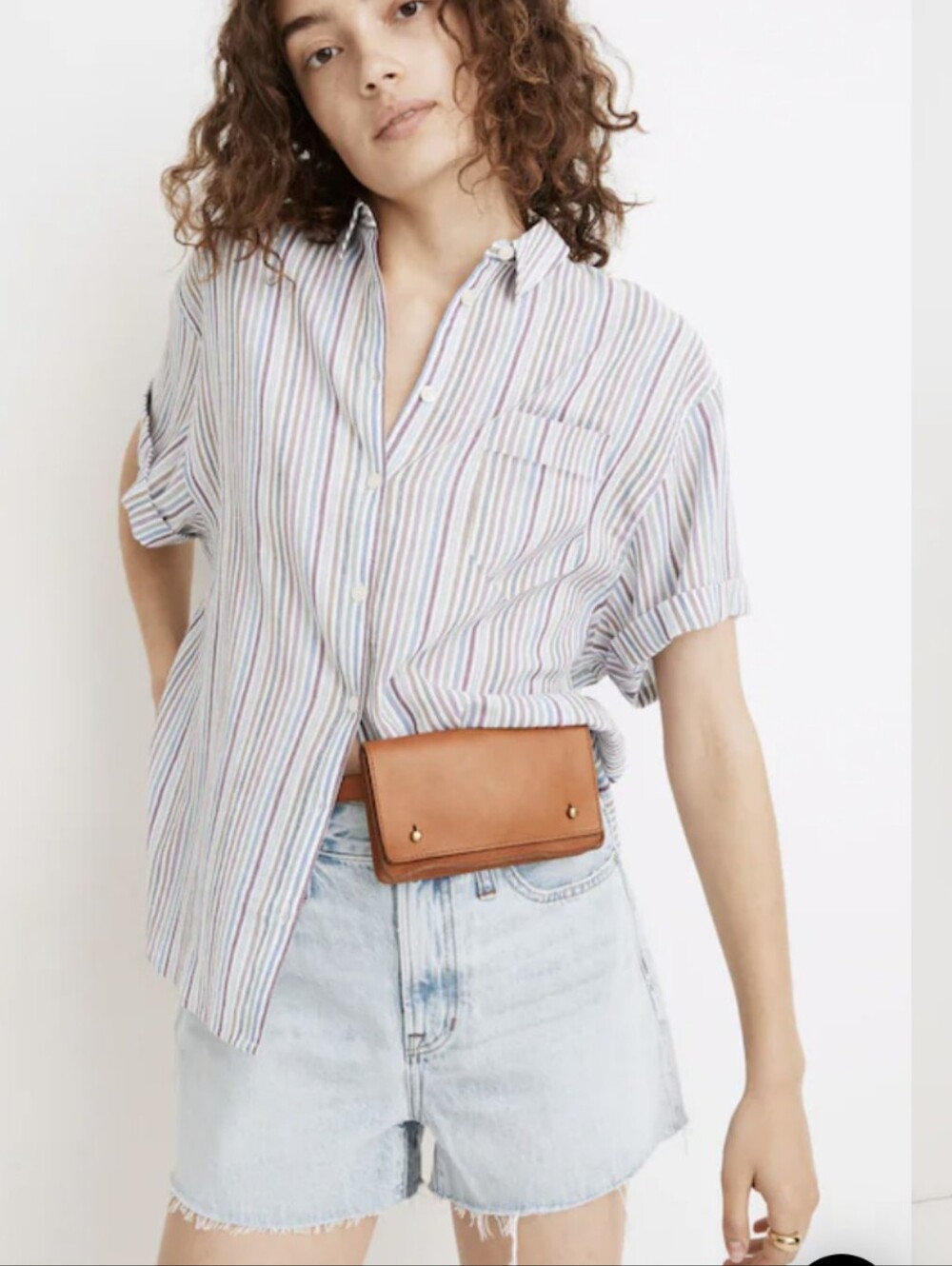 Madewell Chronicle Shirt in Rainbow Stripe